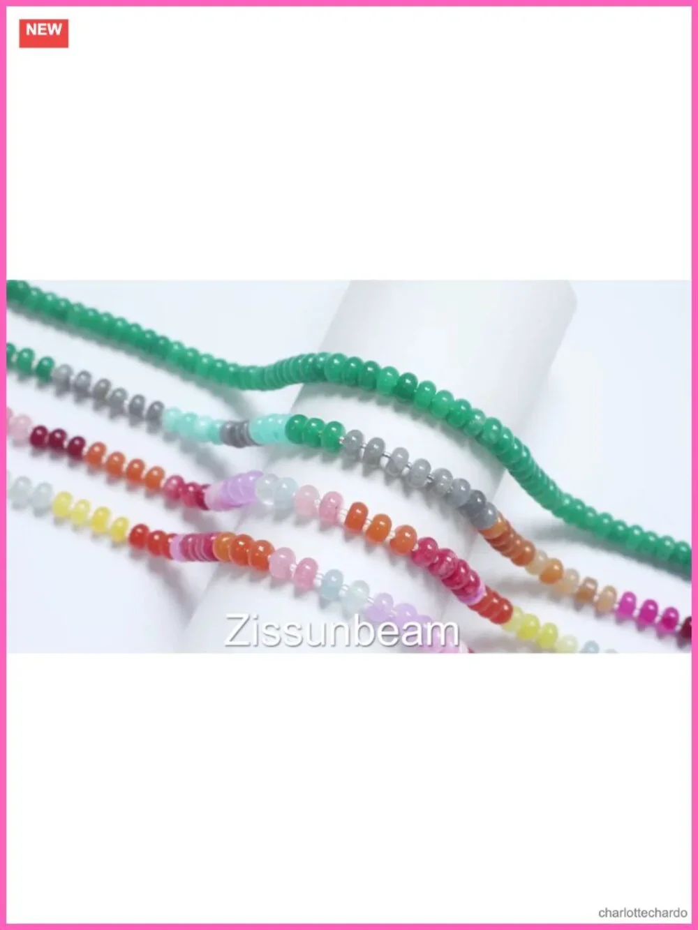 Handmade Natural Stone Beaded Boho Choker Necklace for Women, Gemstone